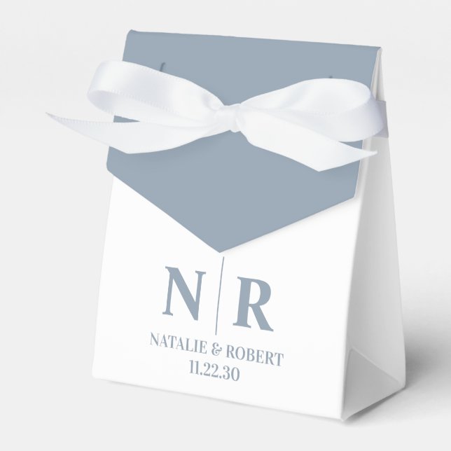 Braut- und Wurzelinitials für Hochzeiten elegant Geschenkschachtel (Vorderseite)