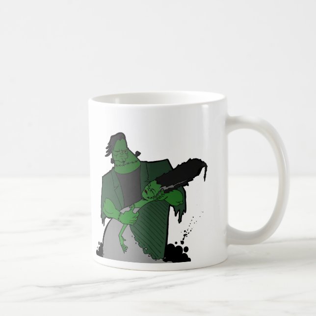 Braut von Frankenstein Kaffeetasse (Rechts)
