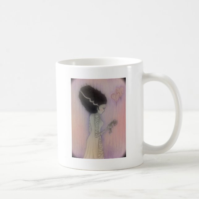 Braut von Frankenstein Kaffeetasse (Rechts)