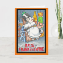 Braut von Frankenswine Halloween Karte