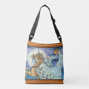 BRAUT VON SLEEPY HOLLOW, PFERD CROSSBODY-TASCHE TRAGETASCHEN MIT LANGEN TRÄGERN