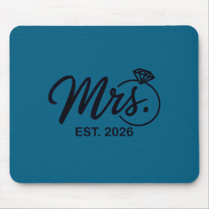 Braut voraussichtlich 2026 Verlobter Frau Grafik K Mousepad