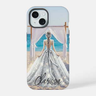 Braut Wedding Day Beach Hochzeit Extravagante Gown iPhone 15 Hülle