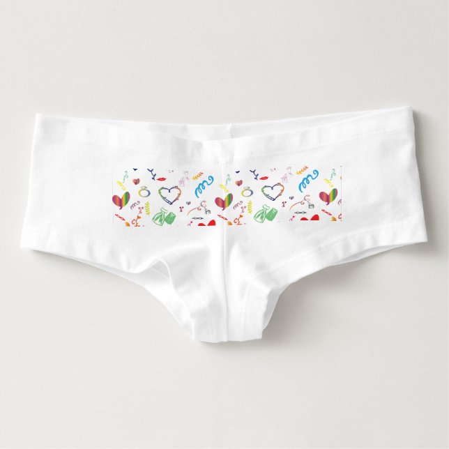 Braut, Wedding Thema Hotpants (Vorderseite)