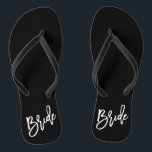 Braut-Weiß-Skript Flip Flops<br><div class="desc"></div>