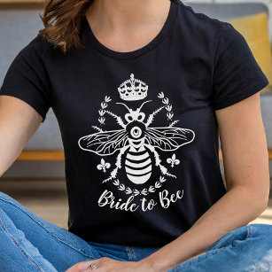 Braut zu Bee Honeybee Crown Wedding   PERSONALISIE T-Shirt