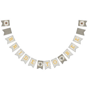 Braut zu den Bienen- schwarzen und Wimpelkette