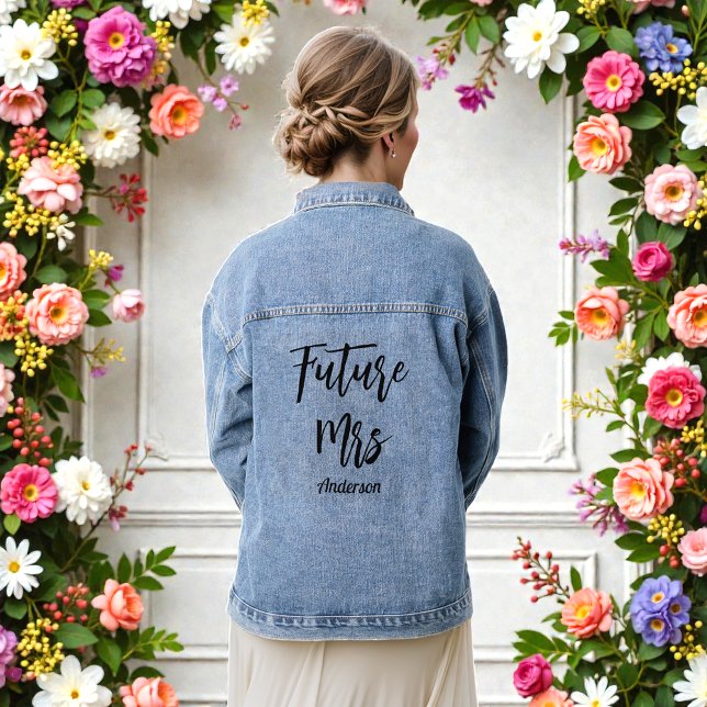 Braut Zukunft Mrs Hochzeit  Jeansjacke (Von Creator hochgeladen)