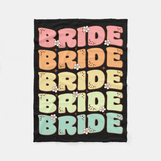 Braut Zukünftige Frau Brautparty Hochzeit Junggese Fleecedecke (Vorderseite)