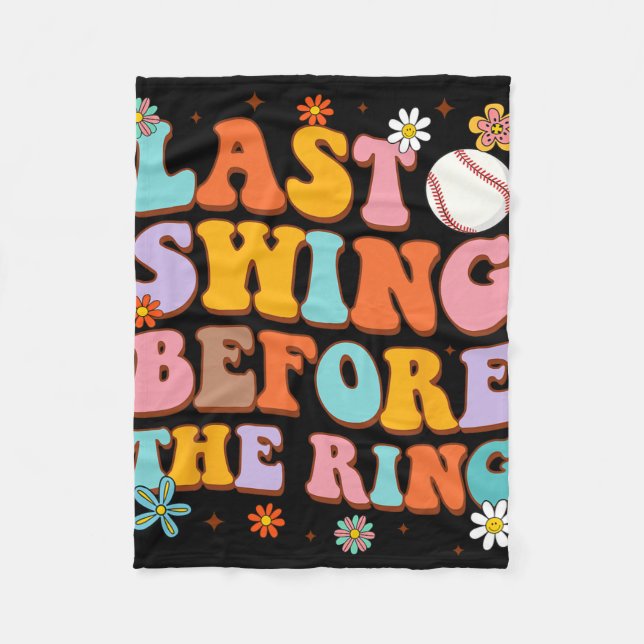 Braut zum letzten Swing vor dem Ring Tennis Bach Fleecedecke (Vorderseite)