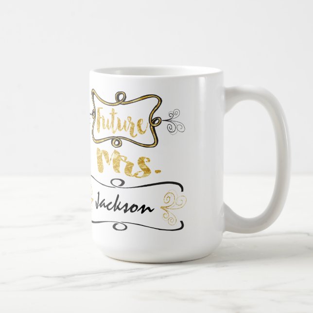 Braut, zum zukünftige Frau Mug zu sein Tasse (Rechts)