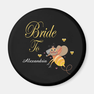 Braut Zur Biene Brautmode Personalisieren Magnet