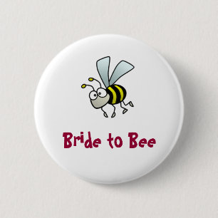 Braut zur Biene Button