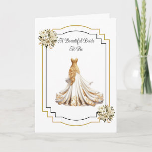 Braut zur Hochzeitkarte Karte