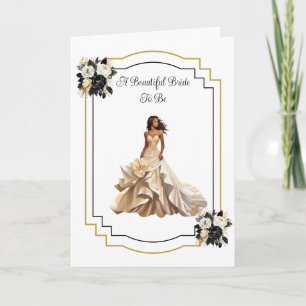 Braut zur Hochzeitkarte Karte
