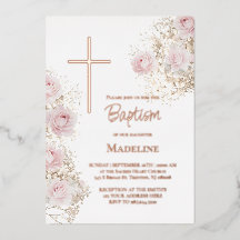 Brautatmung und rosa Rosen Taufe