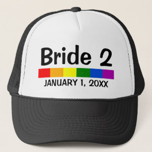 Brautbanner für Hochzeitsrähne 2 Truckerkappe