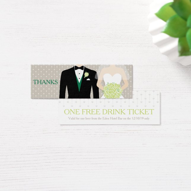 Brautbäume Hochzeitskoffer gratis trinken Grün (Schreibtisch)