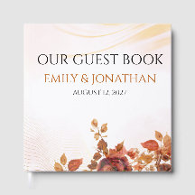 Brautbuch 'Blush Sepia Botanical Autumn Hochzeit'
