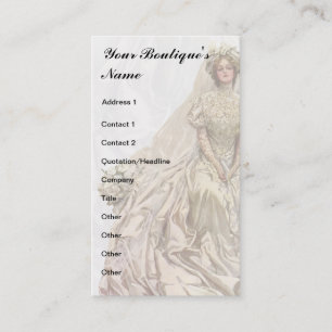 BrautButike, Hochzeits-Kleid, Näherin Visitenkarte