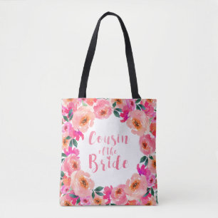 Brautcousine Rosa Wasserfarben Blumenhochzeit