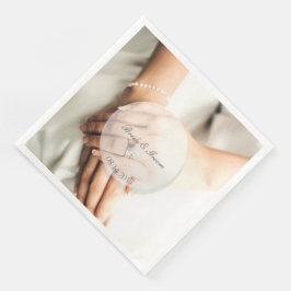 Brautdiamantenring Serviette