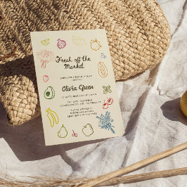 Brautdusche frisch vom Markt Einladung