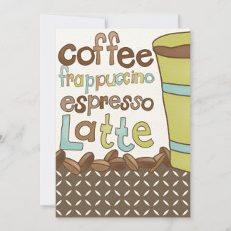 Brautduscheinladungen oder Coffee-Luncheon-Veranst Einladung