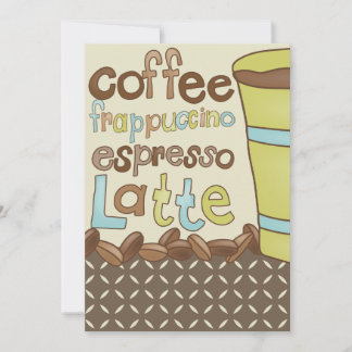 Brautduscheinladungen oder Coffee-Luncheon-Veranst Einladung