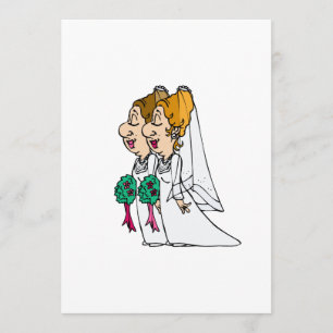 Bräute, die hinunter den Gang gehen Einladung