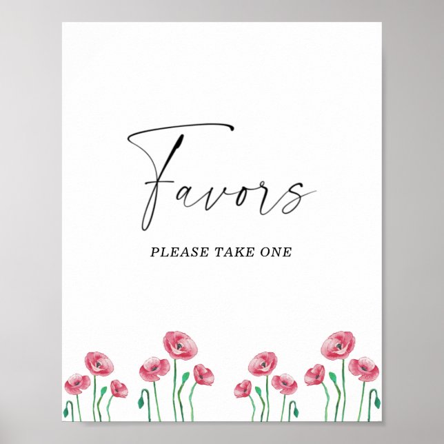 Brautfavoriten für Aquarellfarben bitte ein Poster (Vorne)