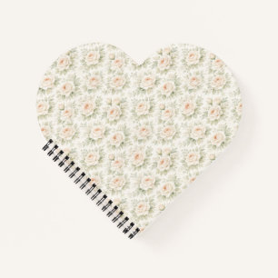 Brautflorales Muster Notizbuch