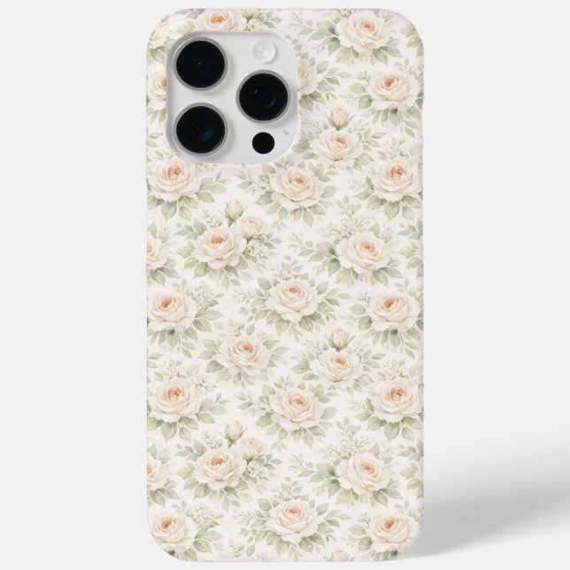 Brautfloralmuster Case-Mate iPhone Hülle (Rückseite)