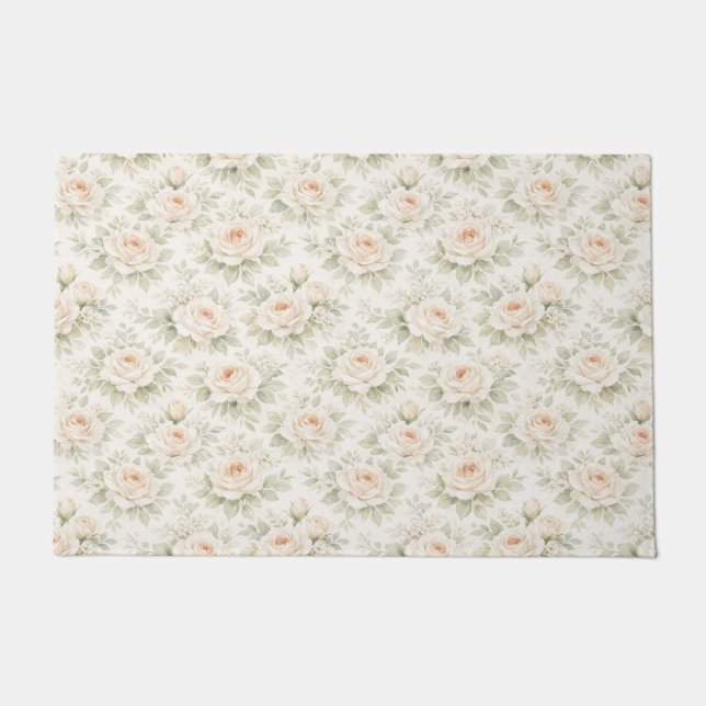 Brautfloralmuster Fußmatte (Vorderseite)