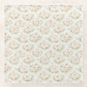 Brautfloralmuster Glasuntersetzer