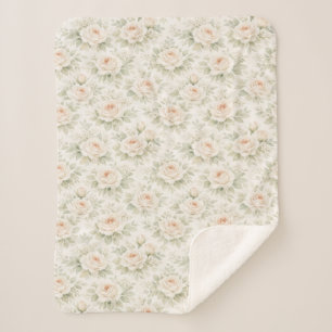 Brautfloralmuster Sherpadecke