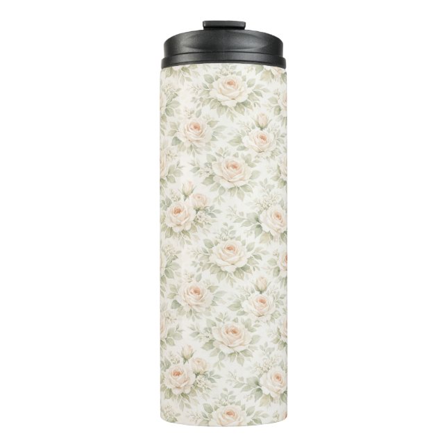 Brautfloralmuster Thermosbecher (Vorderseite)
