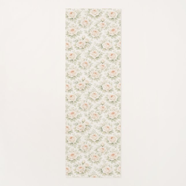 Brautfloralmuster Yogamatte (Vorderseite)