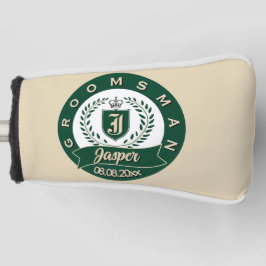 Brautführer-Name Lorbeerkranz Hochzeit Golf Headcover