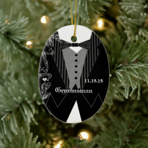 Brautführer Weihnachtsornament für die Hochzeit