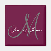 Brautgarten für Hochzeiten Monogramm Weinmagen