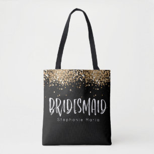 Brautgeschenk für Glitzer aus schwarzem Gold indiv