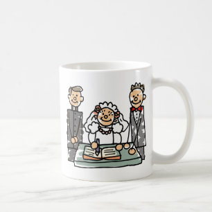 Brautgroom Priester Kirche Hochzeitsbuch Kaffeetasse