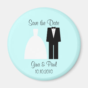Brautgroom Save the Date Magnet