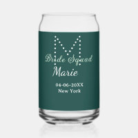 Brautgruppe Name Monogramm Brautjungfer Blau