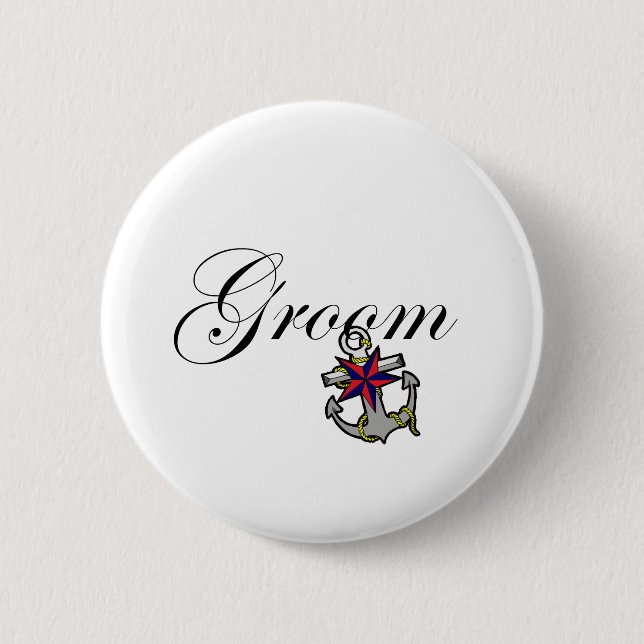 Bräutigam-Anker Button (Vorderseite)