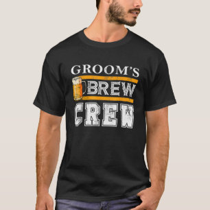 Bräutigam-Brau-Crew Lustiges Brautjunggesellen-Bie T-Shirt