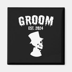 Bräutigam Braut Skelett Paare passende Hochzeitsha Magnet