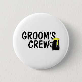 Bräutigam-Crew-Bier Button