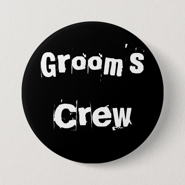Bräutigam-Crew Button (Vorderseite)